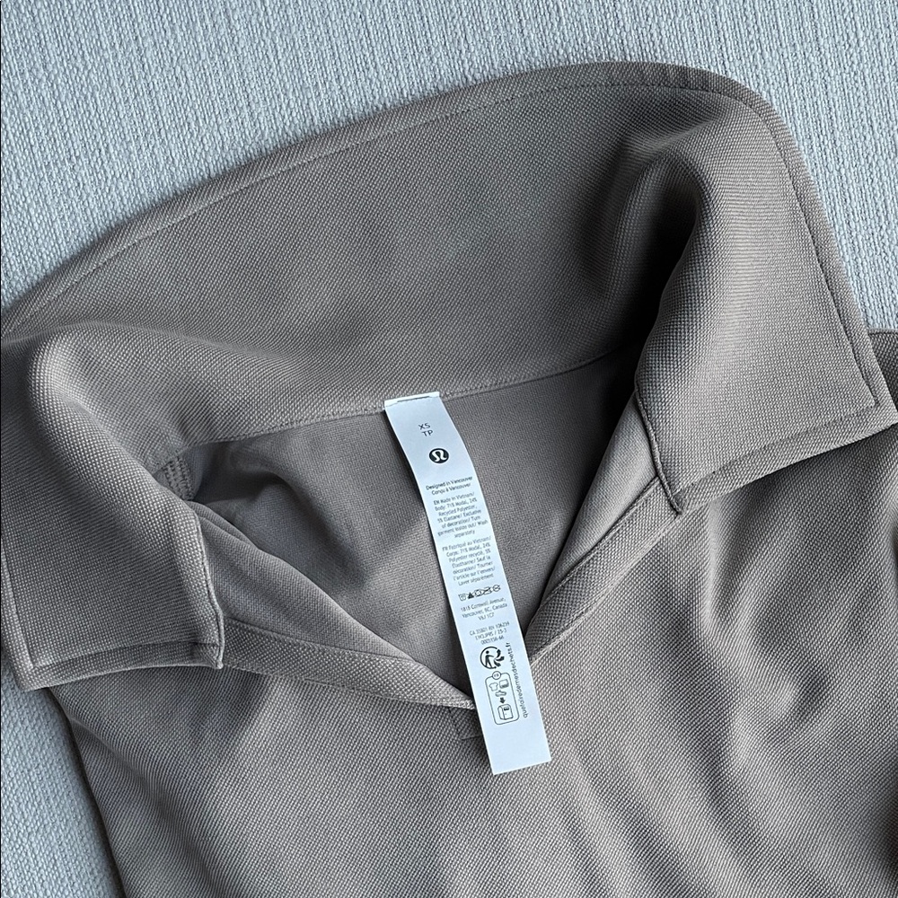 NWT lululemon Softstreme Pique Oversized LS Polo - XS - WSHG - Picture 8 of 16